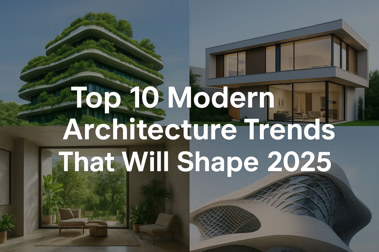 Cutting-edge modern architecture trends 2025 featuring futuristic buildings and innovative designs