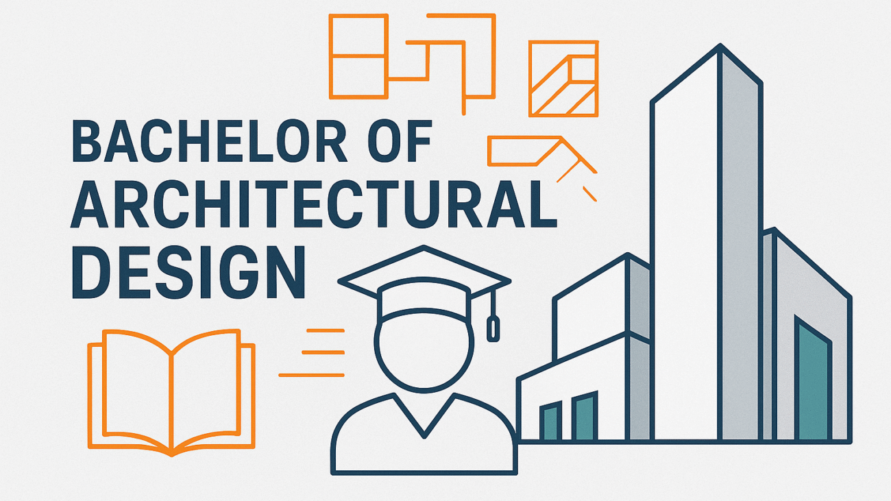 Bachelor of Architectural Design - Modern creative featured image with architecture and design elements